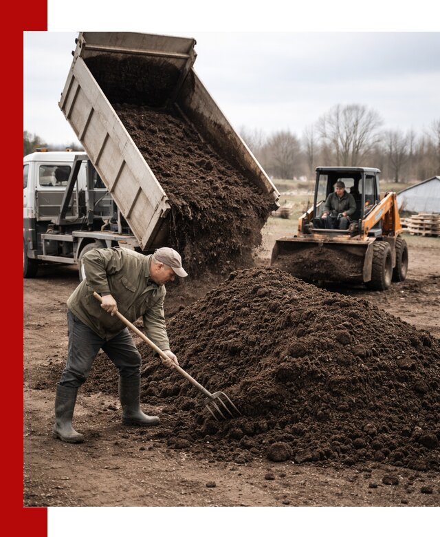 Доставка и продажа перегноя в Владимире быстро и дешево
