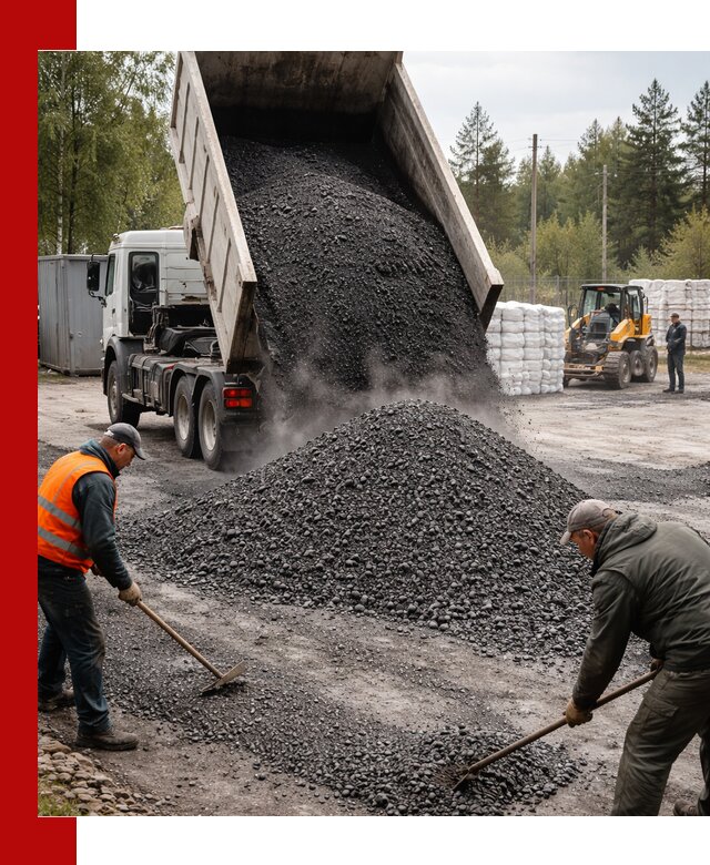 Доставка и продажа асфальтного гранулята в Владимире