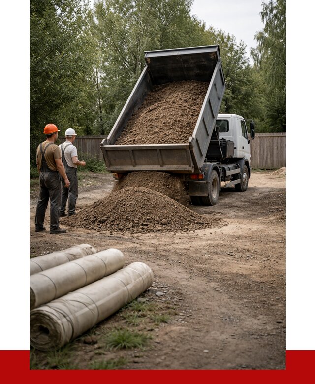 Доставка сыпучих материалов самосвалом в [cvi] от 4358 р. | ПРОНЕРУДВдм