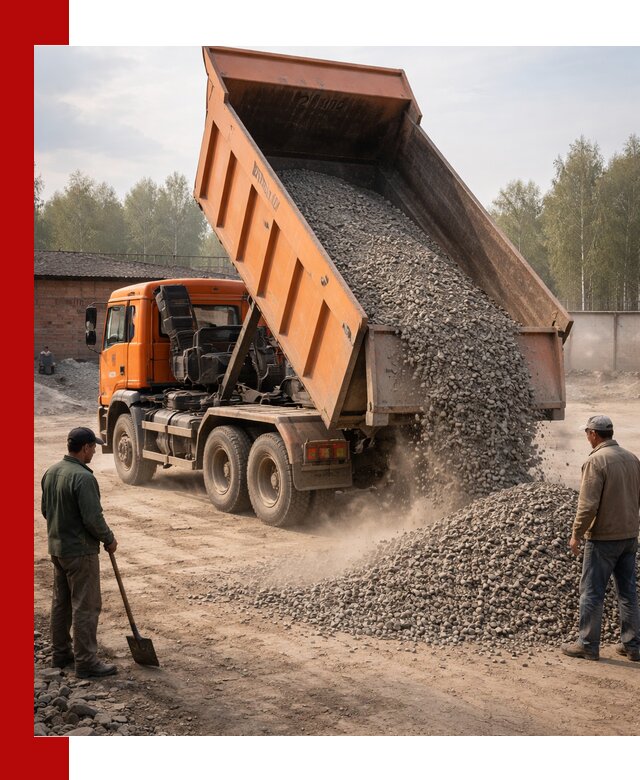 Доставка самосвалом 20 м3 в Владимире быстро и надежно