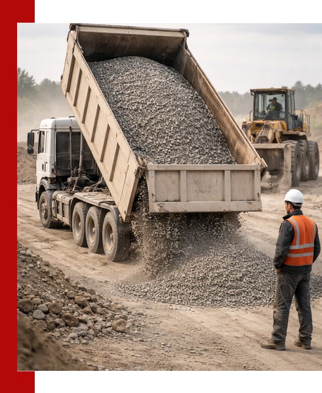 Доставка самосвалом 40 кубов цемента и сыпучих в Владимире