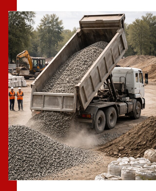 Аренда самосвала в Владимире для доставки сыпучих и нерудных материалов