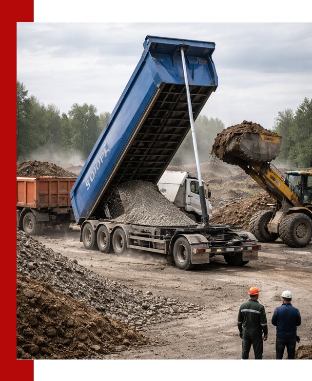 Аренда тонар 40 тонн в Владимире с доставкой материалов