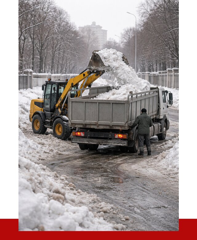 Вывоз снега с погрузкой в Владимире от 3631 р. ПРОНЕРУДВдм