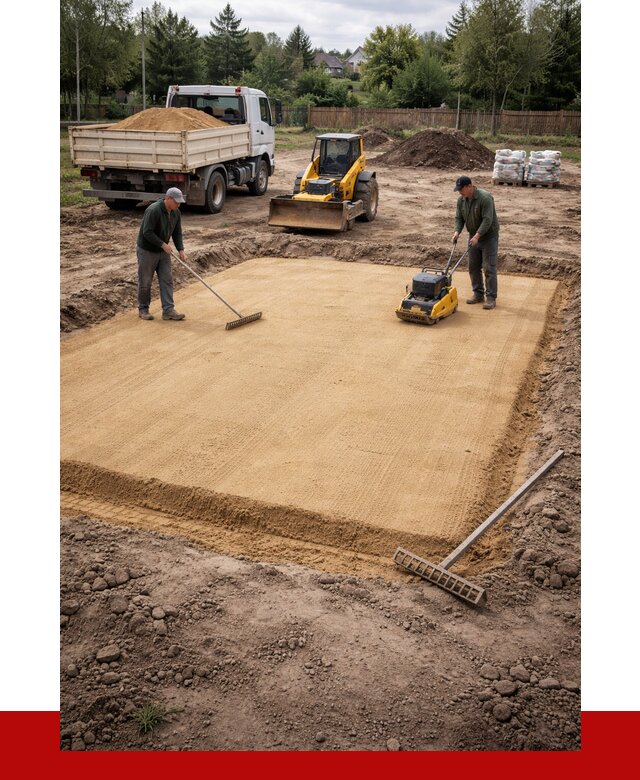 Устройство песчаной подушки в Владимире от 4669 р. ПРОНЕРУДВдм